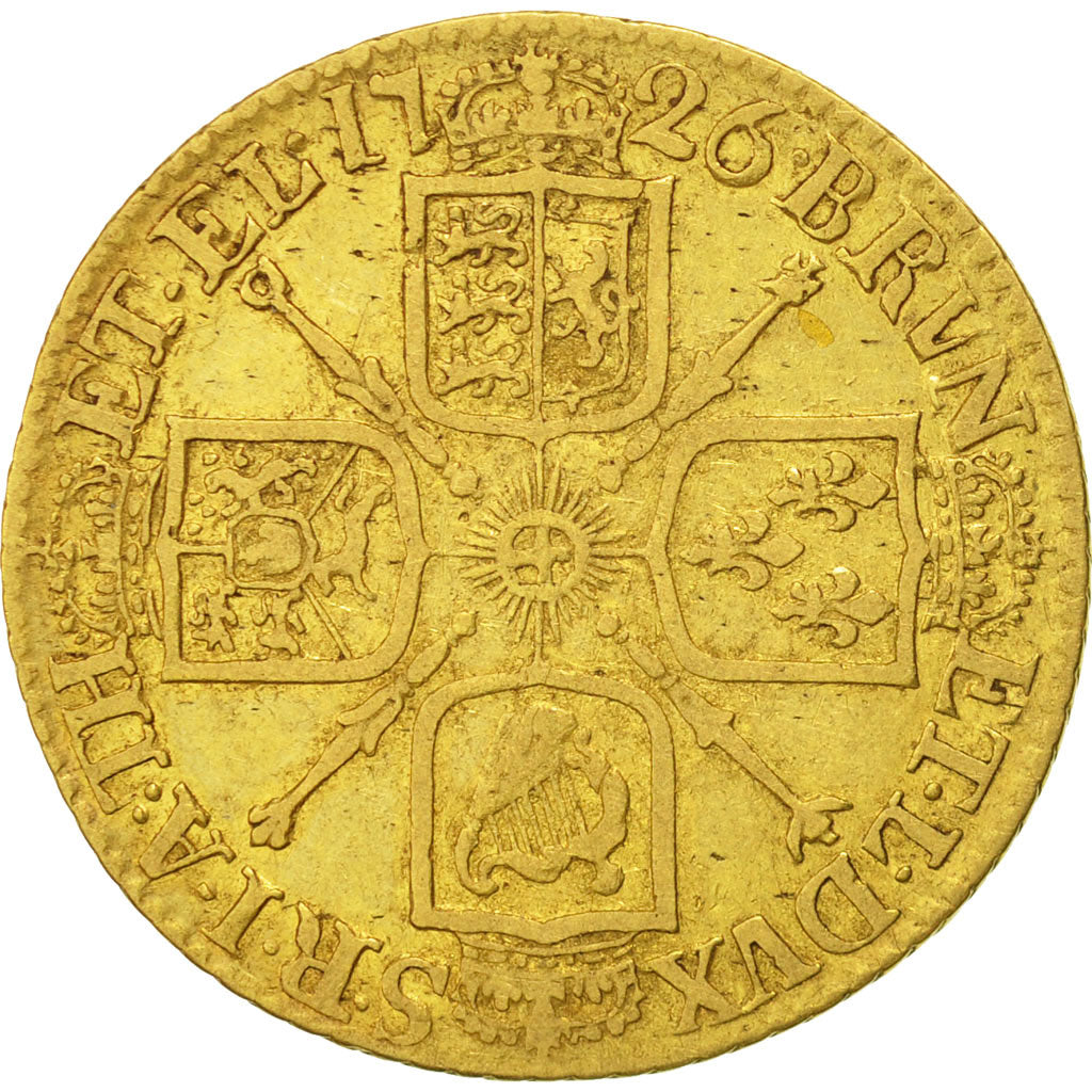 Great Britain, George I, Guinea, 1726, London, EF(40-45),Gold,KM:559.1,Spink3633