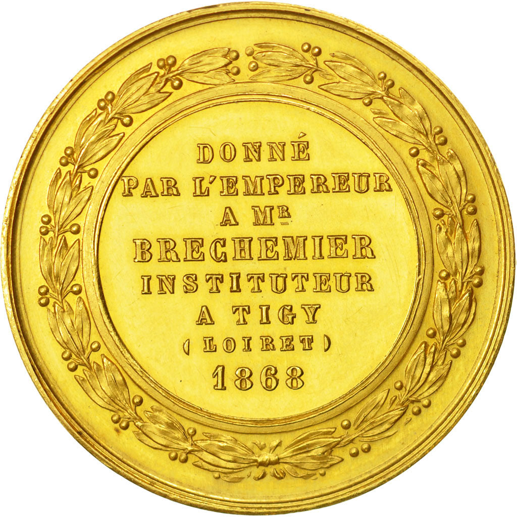 Frankrijk, Medal, Instruction and Education, Politics, Society, War, 1868