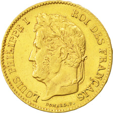 Munten, Frankrijk, Louis-Philippe, 40 Francs, 1836, Paris, PR+, Goud, KM:747.1