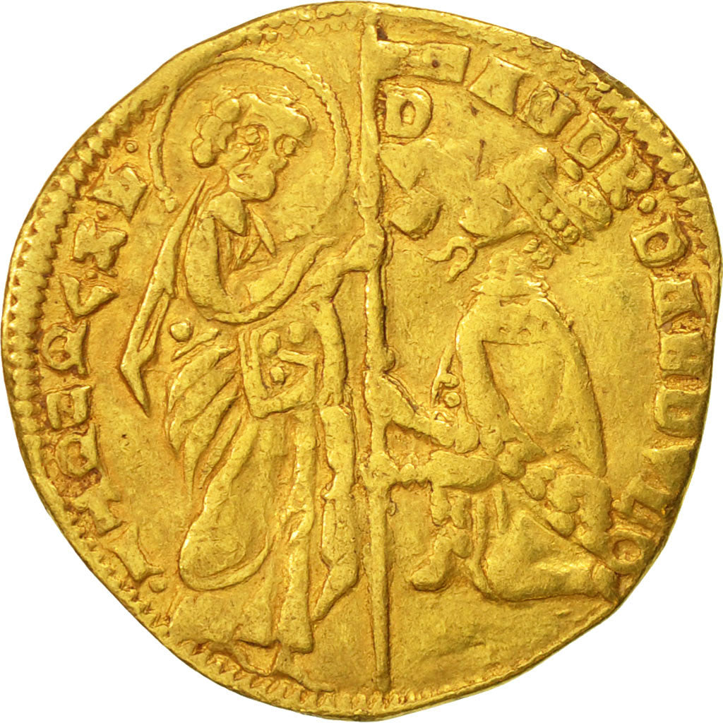 Coin, ITALIAN STATES, VENICE, Andrea Dandulo (1342-1354), Zecchino, Undated
