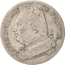 Coin, France, Louis XVIII, Louis XVIII, 5 Francs, 1814, Limoges, VF(20-25)