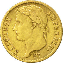 France, Napoléon I, 20 Francs, 1813, Paris, TTB, Or, KM:695.1, Gadoury:1025