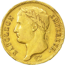 France, Napoléon I, 40 Francs, 1810, Lille, EF(40-45), Gold, KM:696.6