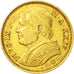 PAPAL STATES, Pius IX, 20 Lire, 1869, Roma, EF(40-45), Gold, KM 1382.4