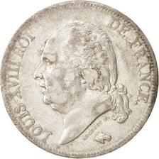 Francia, Louis XVIII, Louis XVIII, 5 Francs, 1818, Paris, BB, Argento, KM:711...