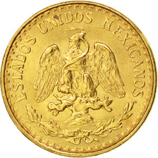 Mexico, 2 Pesos, 1945, Mexico City, MS(60-62), Gold, KM:461