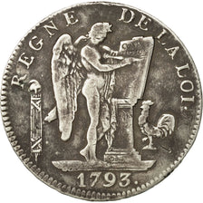 Münze, Frankreich, Écu de 6 livres françoise, 6 Livres, 1793, Paris, S+