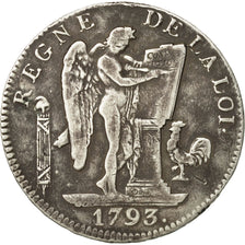 Monnaie, France, Écu de 6 livres françoise, 6 Livres, 1793, Paris, TB+