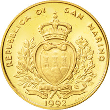 San Marino, 2 Scudi, 1992, MS(65-70), Gold, KM:289