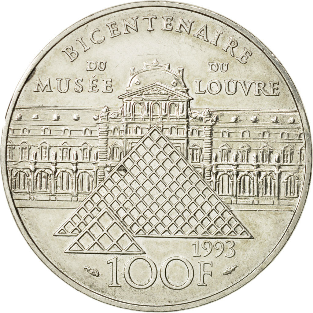 Coin, France, Liberté guidant le peuple, 100 Francs, 1993, AU(55-58), Silver