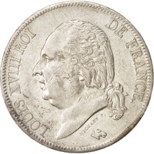 Coin, France, Louis XVIII, Louis XVIII, 5 Francs, 1819, Paris, AU(50-53)