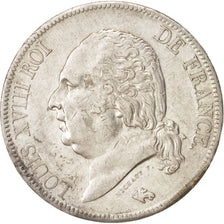 Monnaie, France, Louis XVIII, Louis XVIII, 5 Francs, 1819, Paris, TTB+, Argent
