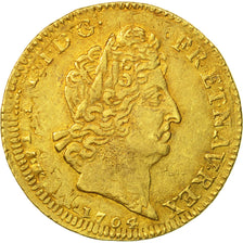 Francia, Louis XIV, Louis d'or aux insignes, 1704, Paris, BB+, Oro, KM 365.1