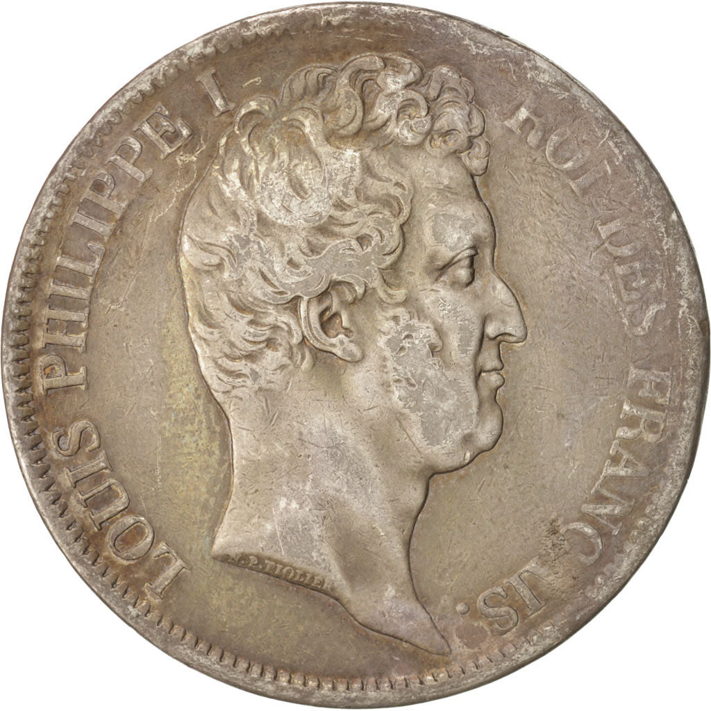 Coin, France, Louis-Philippe, 5 Francs, 1831, Marseille, EF(40-45), Silver