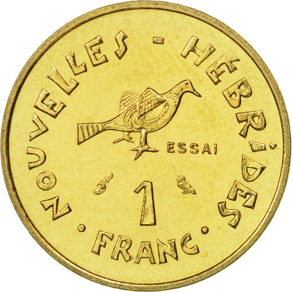 Coin, New Hebrides, Franc, 1970, Paris, MS(65-70), Bronze-Aluminium-Nickel
