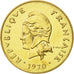 Moneda, Nuevas Hébridas, 5 Francs, 1970, Paris, FDC, Bronce - aluminio -