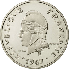 Nuove Ebridi, 20 Francs, 1967, Paris, FDC, KM:E3, Lecompte:41