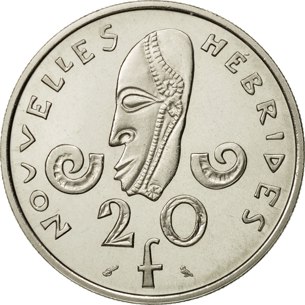 Nuove Ebridi, 20 Francs, 1967, Paris, FDC, KM:E3, Lecompte:41