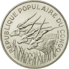 Moneta, Repubblica del Congo, 100 Francs, 1971, Paris, FDC, Nichel, KM:E1
