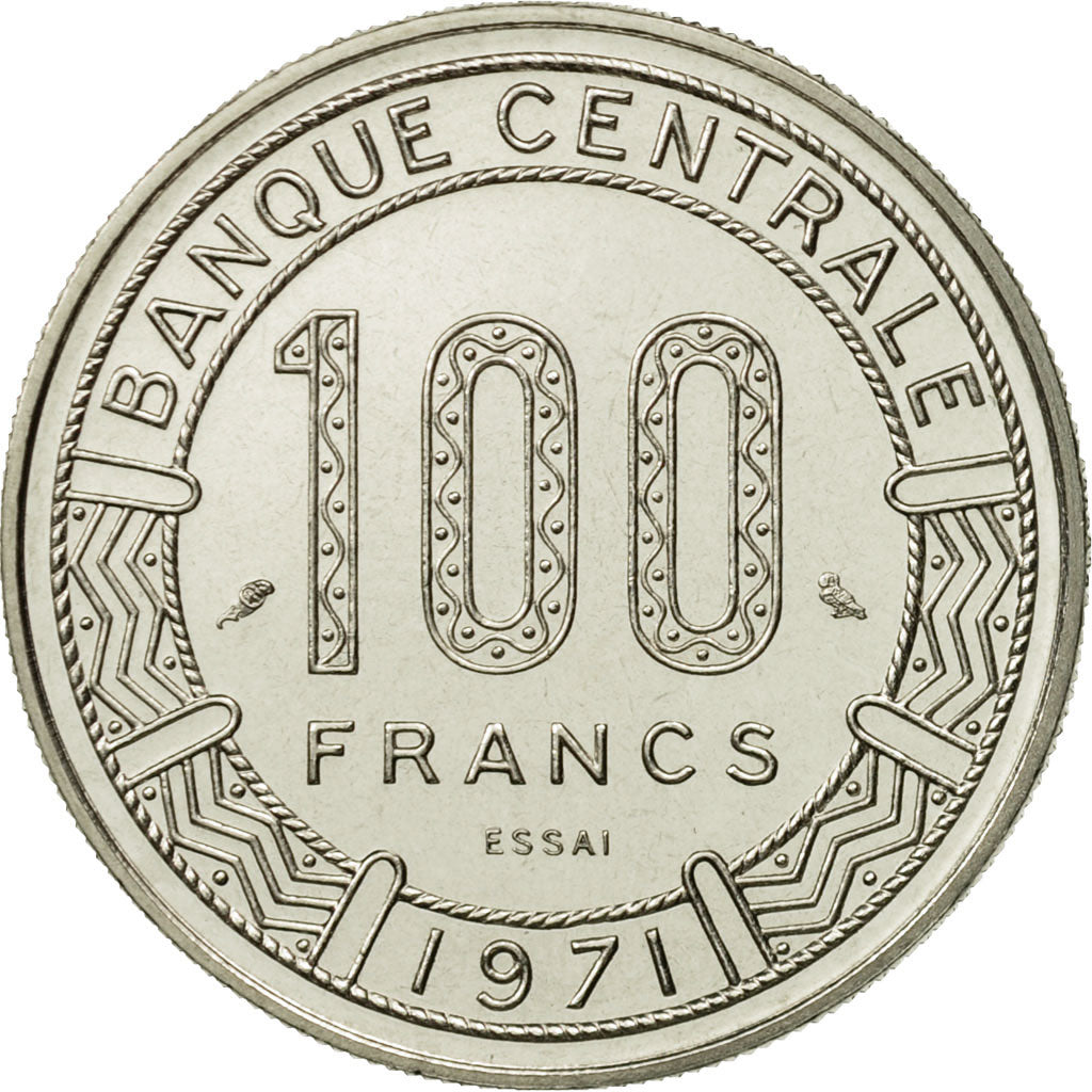 Coin, Congo Republic, 100 Francs, 1971, Paris, MS(65-70), Nickel, KM:E1