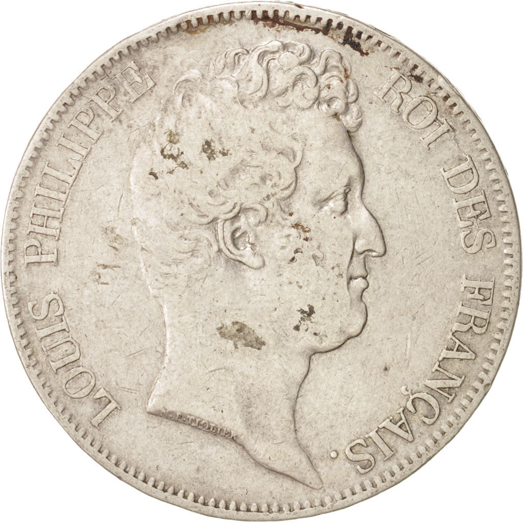 Frankreich, Louis-Philippe, 5 Francs, 1830 W, Lille, Silver, KM:735.13