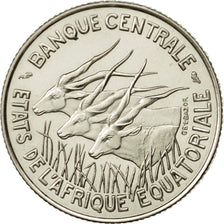Moneda, Estados africanos ecuatoriales, 100 Francs, 1966, Paris, FDC, Níquel
