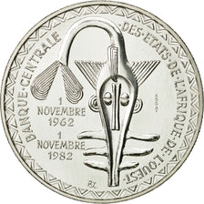 Moneda, Estados del África Occidental, 5000 Francs, 1982, FDC, Plata, KM:E13