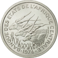 Central African States, Franc, 1974, Paris, MS(65-70), Aluminum, KM:E2