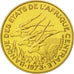 Coin, Central African States, 5 Francs, 1973, Paris, MS(65-70), Aluminum-Bronze