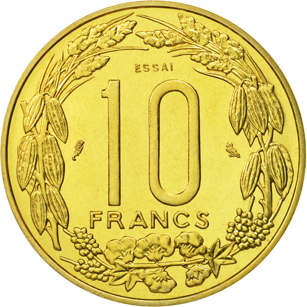Münze, Zentralafrikanische Staaten, 10 Francs, 1974, Paris, STGL