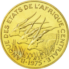 Moneda, Estados del África central, 25 Francs, 1975, Paris, FDC, Aluminio -