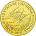 Coin, Central African States, 25 Francs, 1975, Paris, MS(65-70)