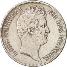 Coin, France, Louis-Philippe, 5 Francs, 1831, Rouen, VF(30-35), Silver, KM:735.2