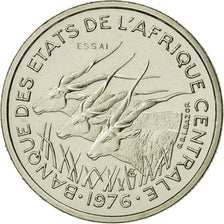 Coin, Central African States, 50 Francs, 1976, Paris, MS(65-70), Nickel, KM:E8