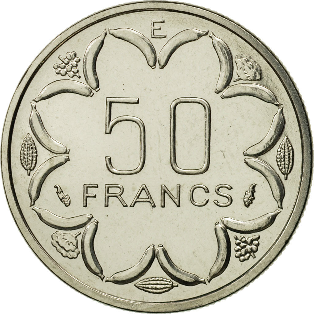 Münze, Zentralafrikanische Staaten, 50 Francs, 1976, Paris, STGL, Nickel, KM:E8