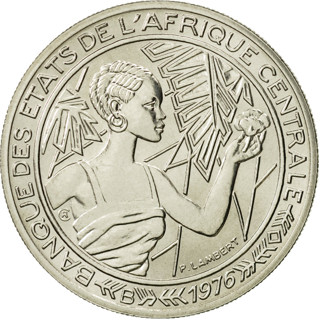 Coin, Central African States, 500 Francs, 1976, Paris, MS(65-70), Nickel, KM:E9
