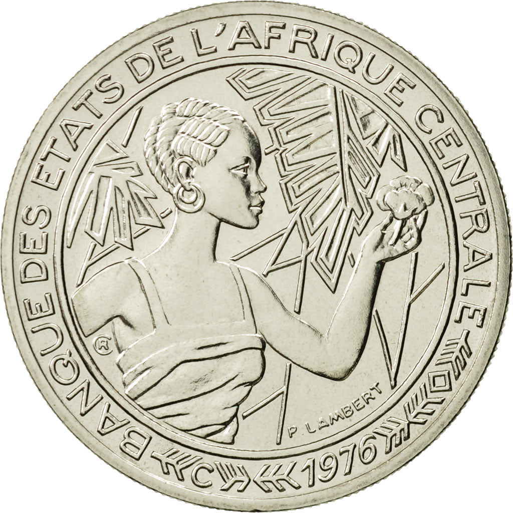 Central African States, 500 Francs, 1976, Paris, MS(65-70), Nickel, KM:E9