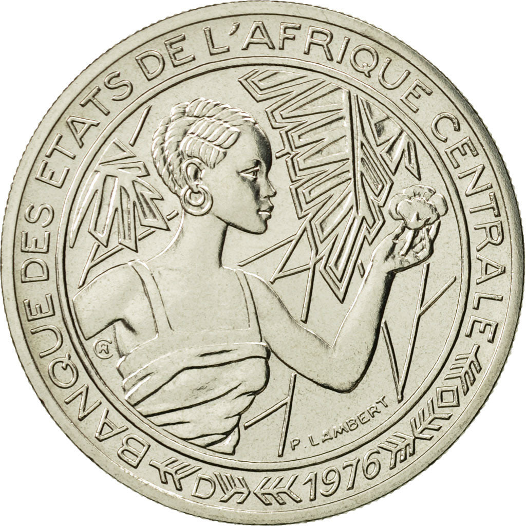 Coin, Central African States, 500 Francs, 1976, Paris, MS(65-70), Nickel, KM:E9