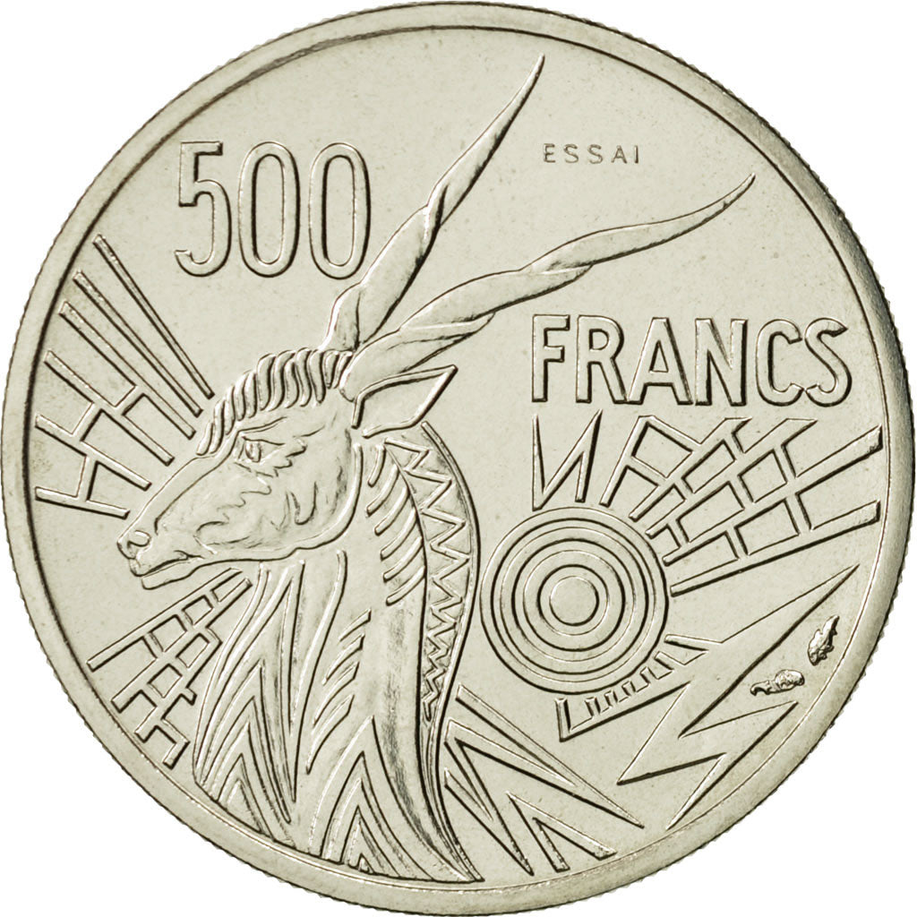 Coin, Central African States, 500 Francs, 1976, Paris, MS(65-70), Nickel, KM:E9
