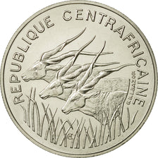 Coin, Central African Republic, 100 Francs, 1975, MS(65-70), Nickel, KM:E4
