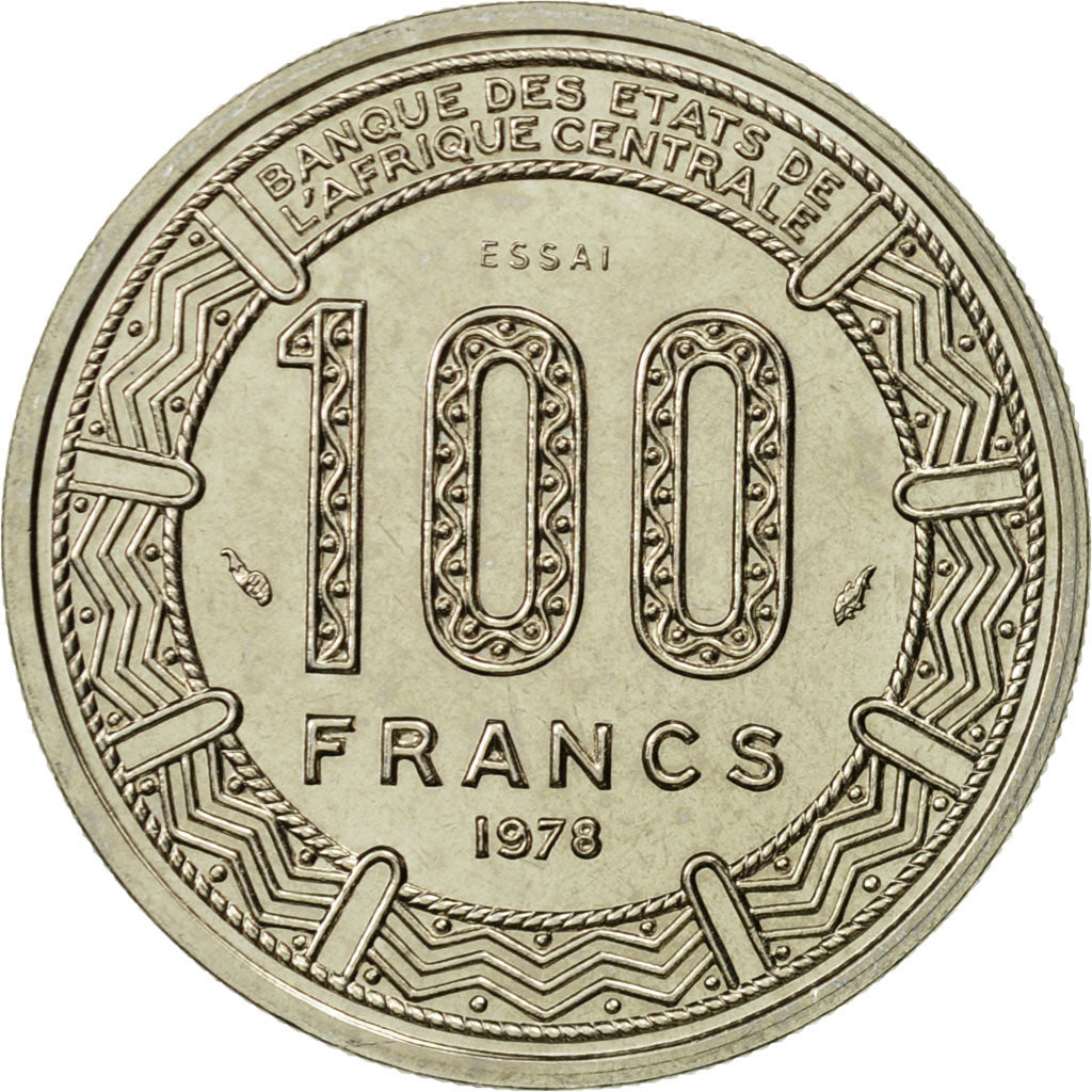 Coin, Central African Republic, 100 Francs, 1978, MS(65-70), Nickel, KM:E5
