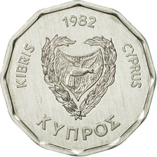 Coin, Cyprus, 5 Mils, 1982, MS(65-70), Aluminum, KM:50.2