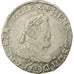 France, Henri IV, Demi Franc, 1602, Rennes, VF(30-35), Silver, Sombart 4800