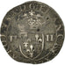 Moneta, Francia, Charles X, Charles X, 1/4 Ecu, 1593, Lyon, MB+, Argento