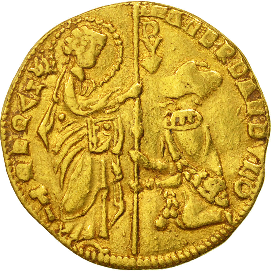 Coin, ITALIAN STATES, VENICE, Andrea Dandulo (1342-1354), Zecchino, Undated