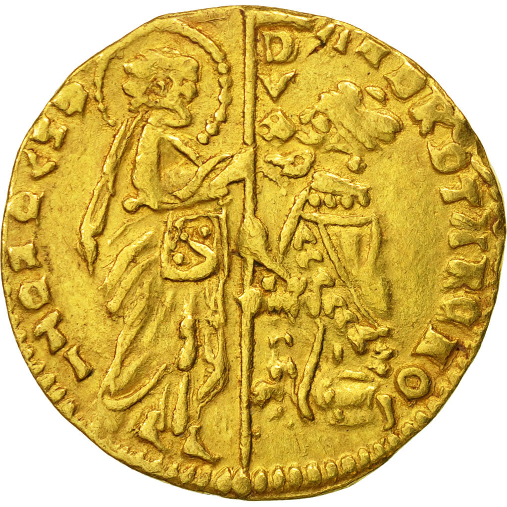 Coin, ITALIAN STATES, VENICE, Andrea Contarini (1368-1382), Zecchino, Undated