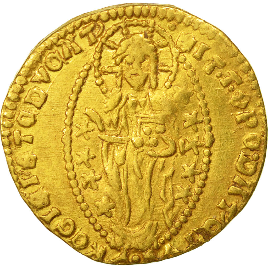 Coin, ITALIAN STATES, VENICE, Andrea Contarini (1368-1382), Zecchino, Undated