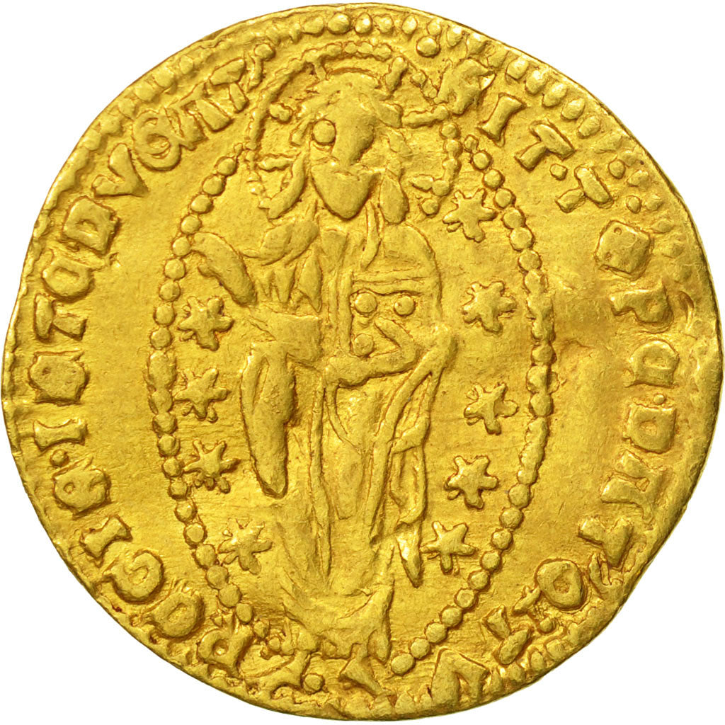 Coin, ITALIAN STATES, VENICE, Andrea Contarini (1368-1382), Zecchino, Undated
