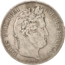Francia, Louis-Philippe, 5 Francs, 1833, Nantes, MB, Argento, KM:749.12, Gado...