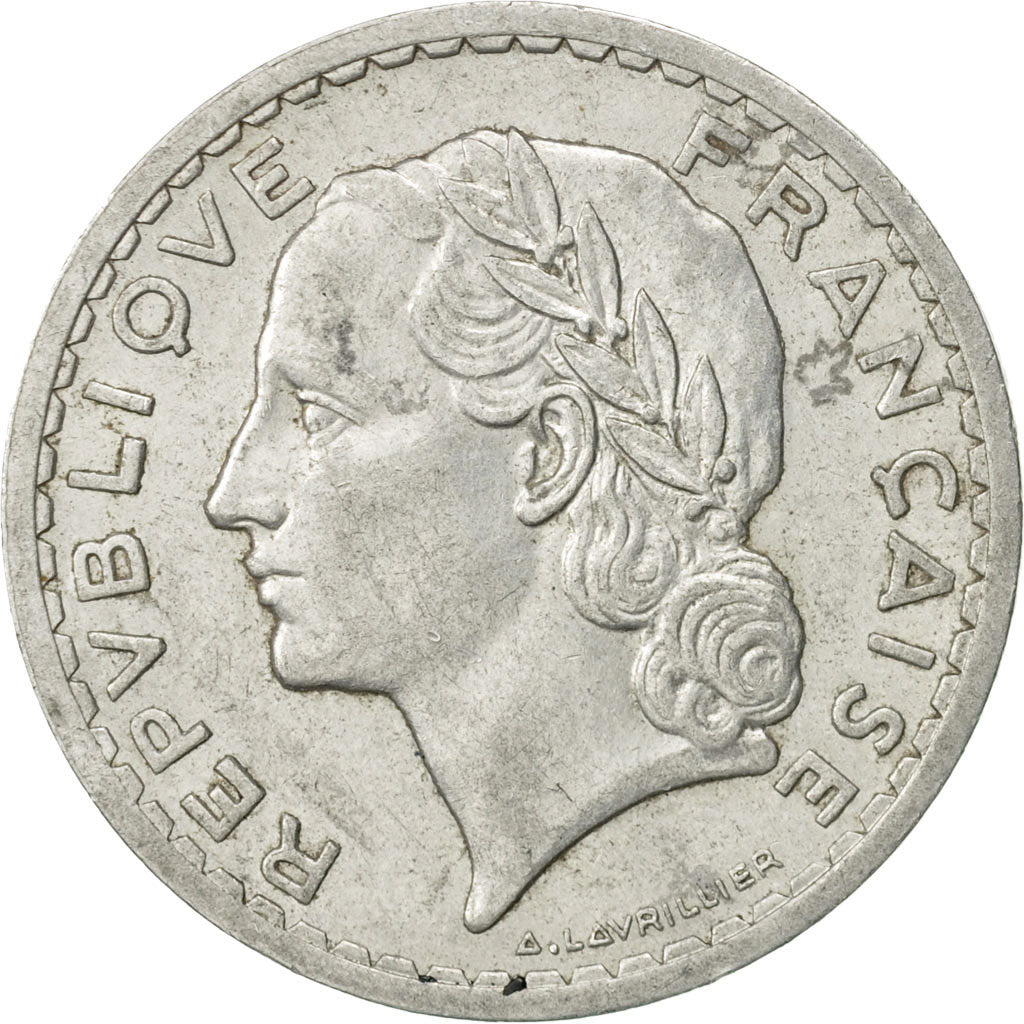 Moneta, Francia, Lavrillier, 5 Francs, 1946, Paris, SPL-, Alluminio, KM:888b.1